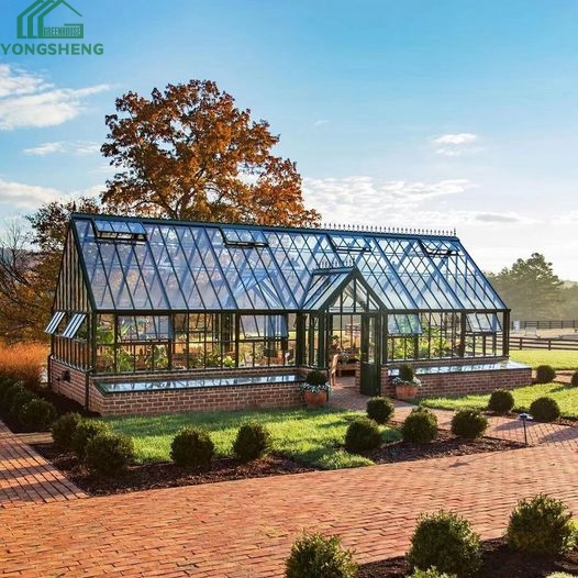 glass greenhouse, garden greenhouse, glass conservatory